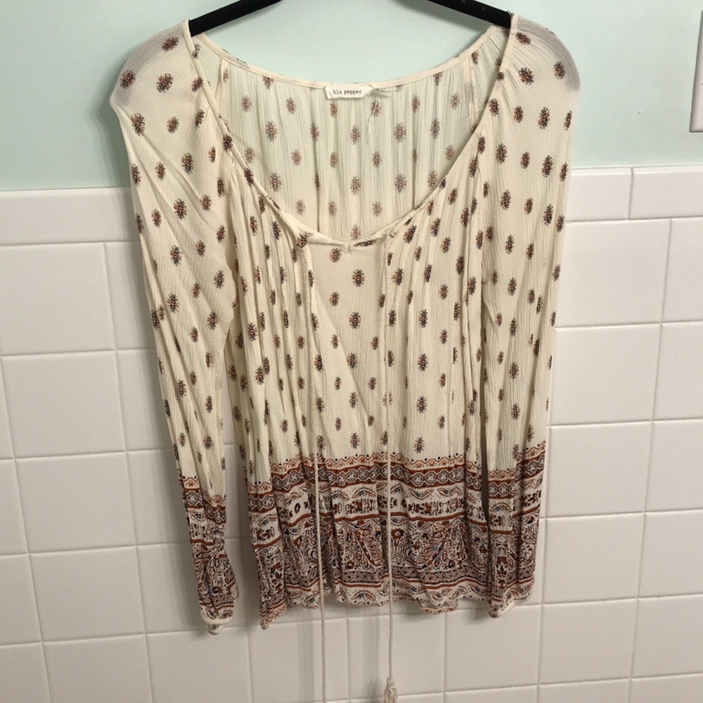 Cute fall blouse!